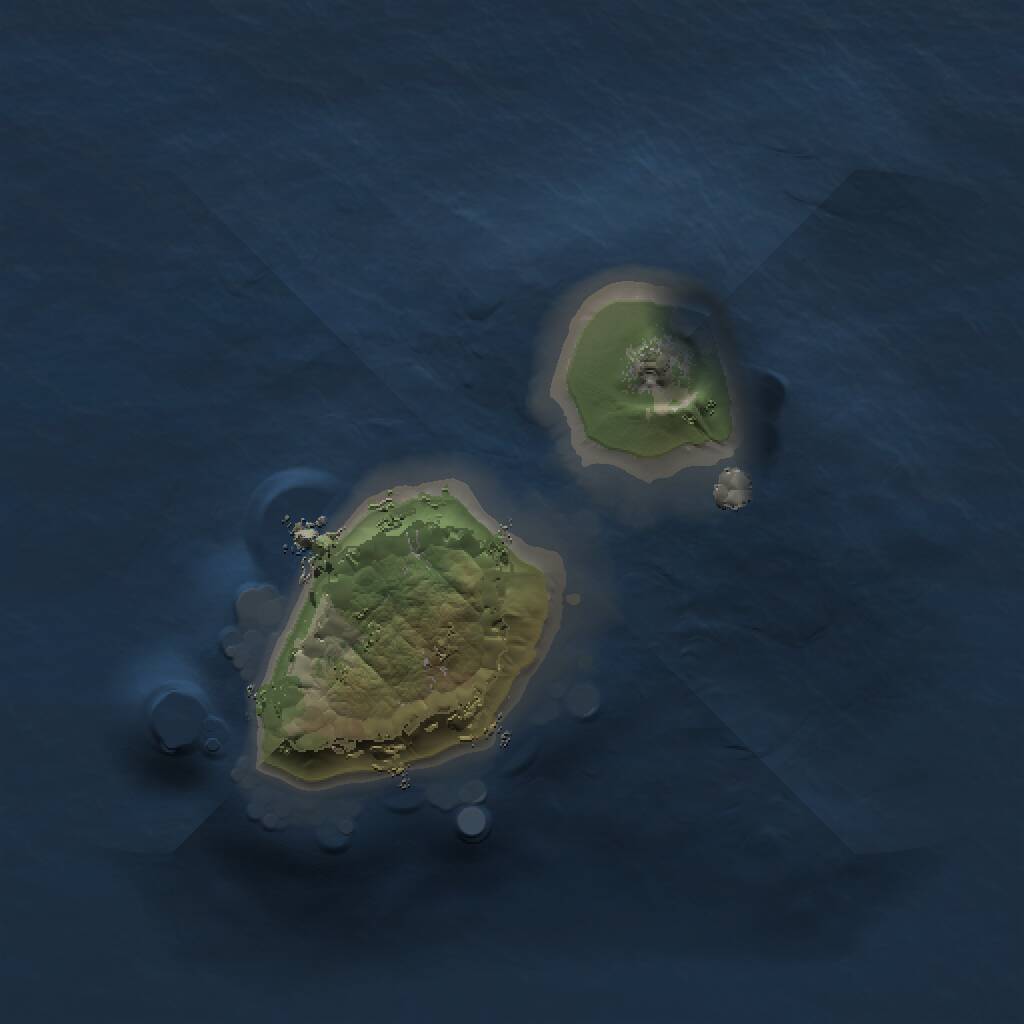 Rust Map: Procedural Map, Size: 1000, Seed: 621829722, 1 Monuments