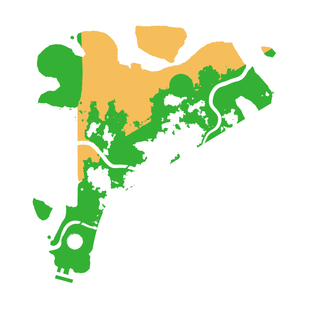 Biome Rust Map: Procedural Map, Size: 3500, Seed: 420083013