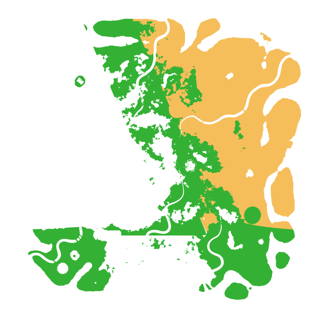 Biome Rust Map: Procedural Map, Size: 5000, Seed: 1169618721