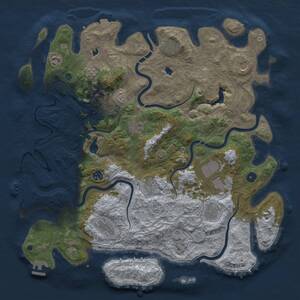 Thumbnail Rust Map: Procedural Map, Size: 4500, Seed: 1796759346, 16 Monuments