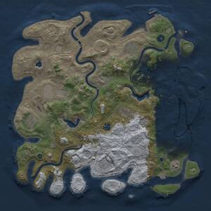 Thumbnail Rust Map: Procedural Map, Size: 4250, Seed: 1262125194, 16 Monuments