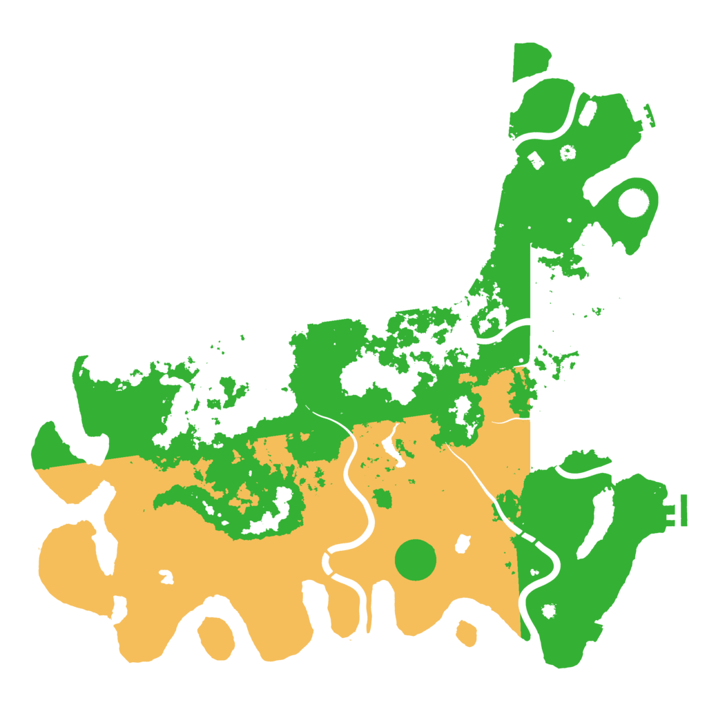 Biome Rust Map: Procedural Map, Size: 4500, Seed: 99281700