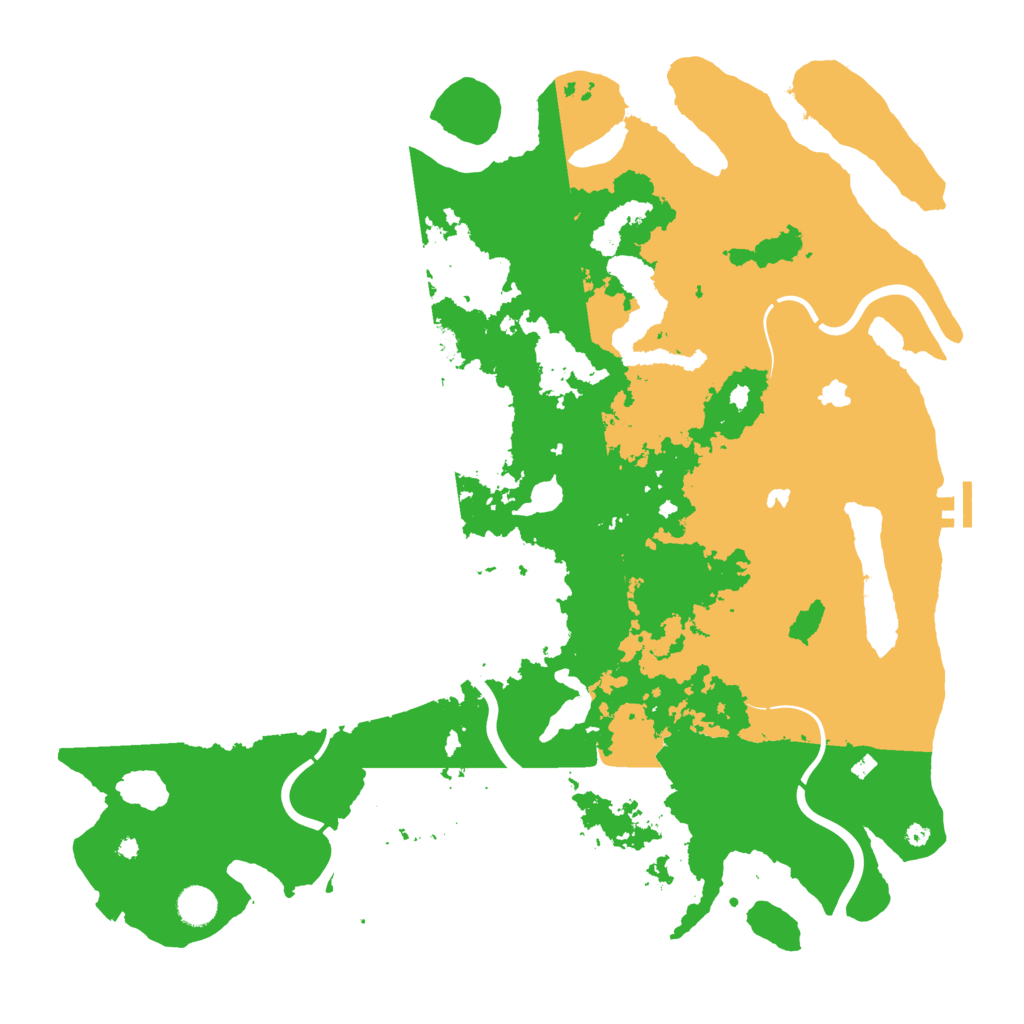Biome Rust Map: Procedural Map, Size: 4500, Seed: 470240790