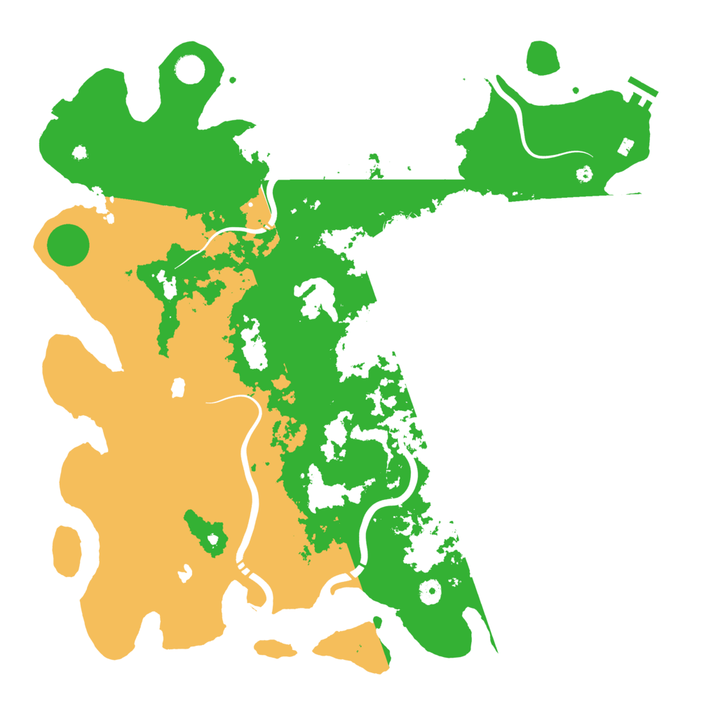Biome Rust Map: Procedural Map, Size: 4500, Seed: 825139280