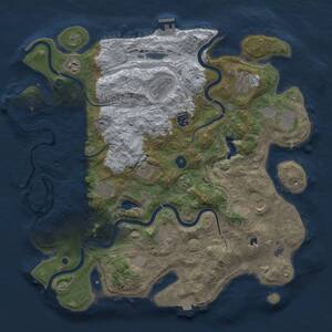 Thumbnail Rust Map: Procedural Map, Size: 4250, Seed: 1827090826, 16 Monuments