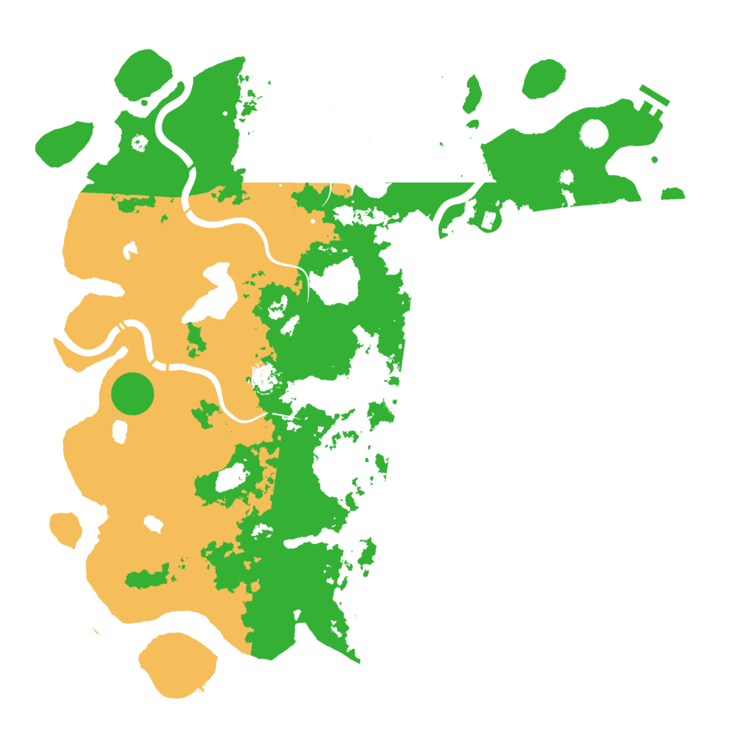 Biome Rust Map: Procedural Map, Size: 4500, Seed: 1045664496