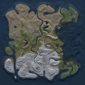 Thumbnail Rust Map: Procedural Map, Size: 4250, Seed: 259211232, 16 Monuments