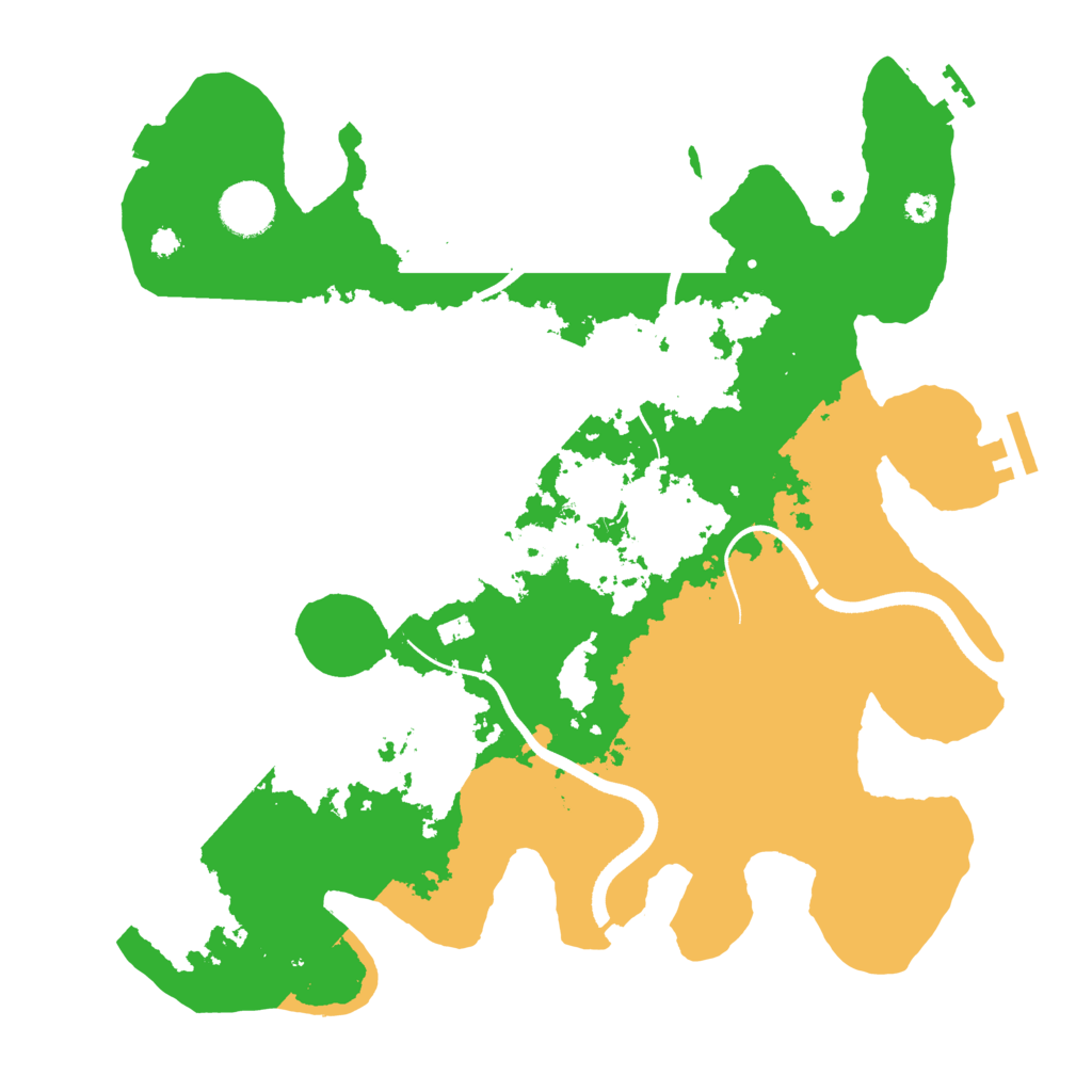 Biome Rust Map: Procedural Map, Size: 3500, Seed: 89028041