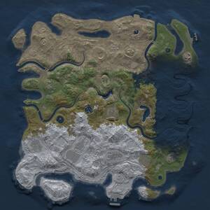 Thumbnail Rust Map: Procedural Map, Size: 4250, Seed: 495371362, 16 Monuments