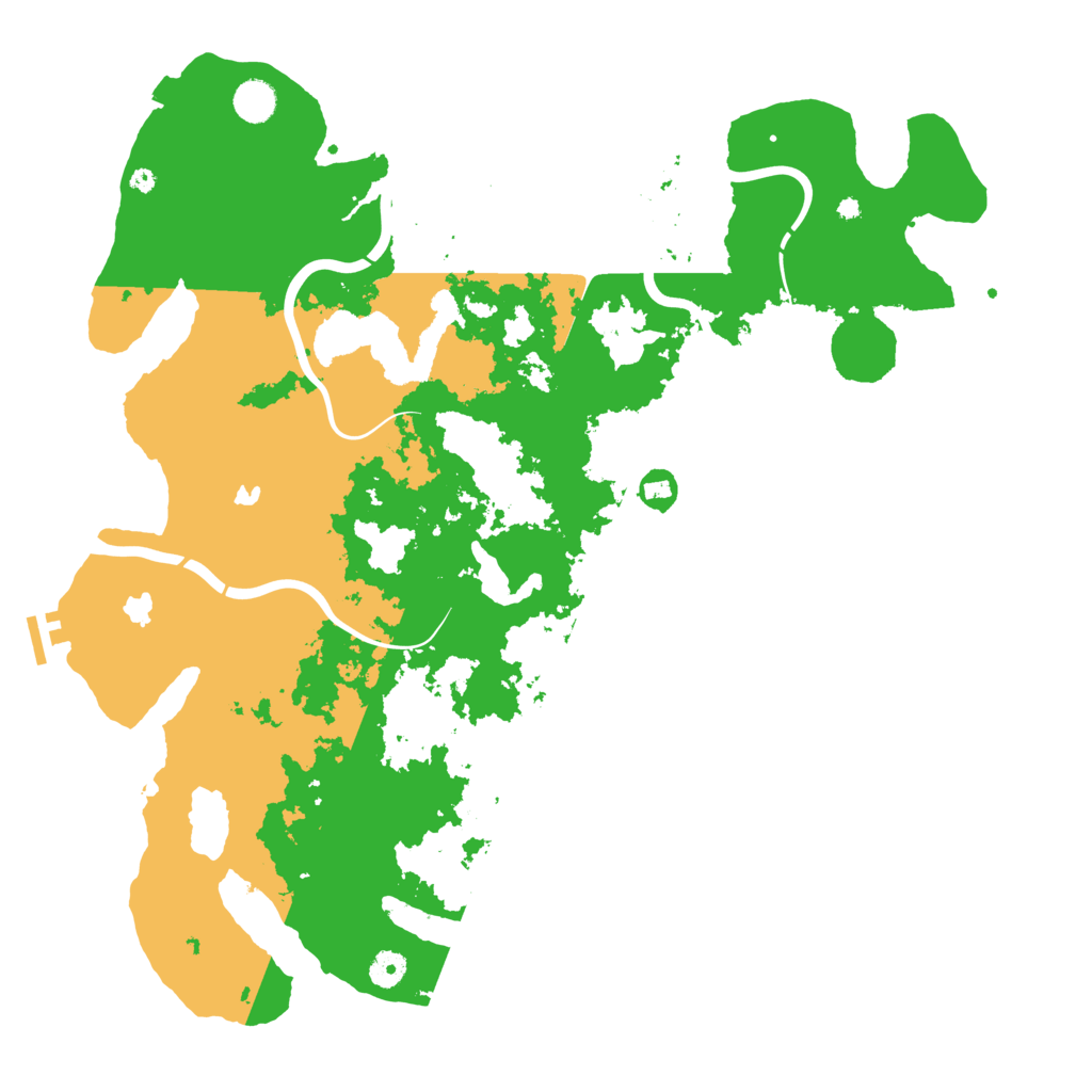 Biome Rust Map: Procedural Map, Size: 4500, Seed: 392092948