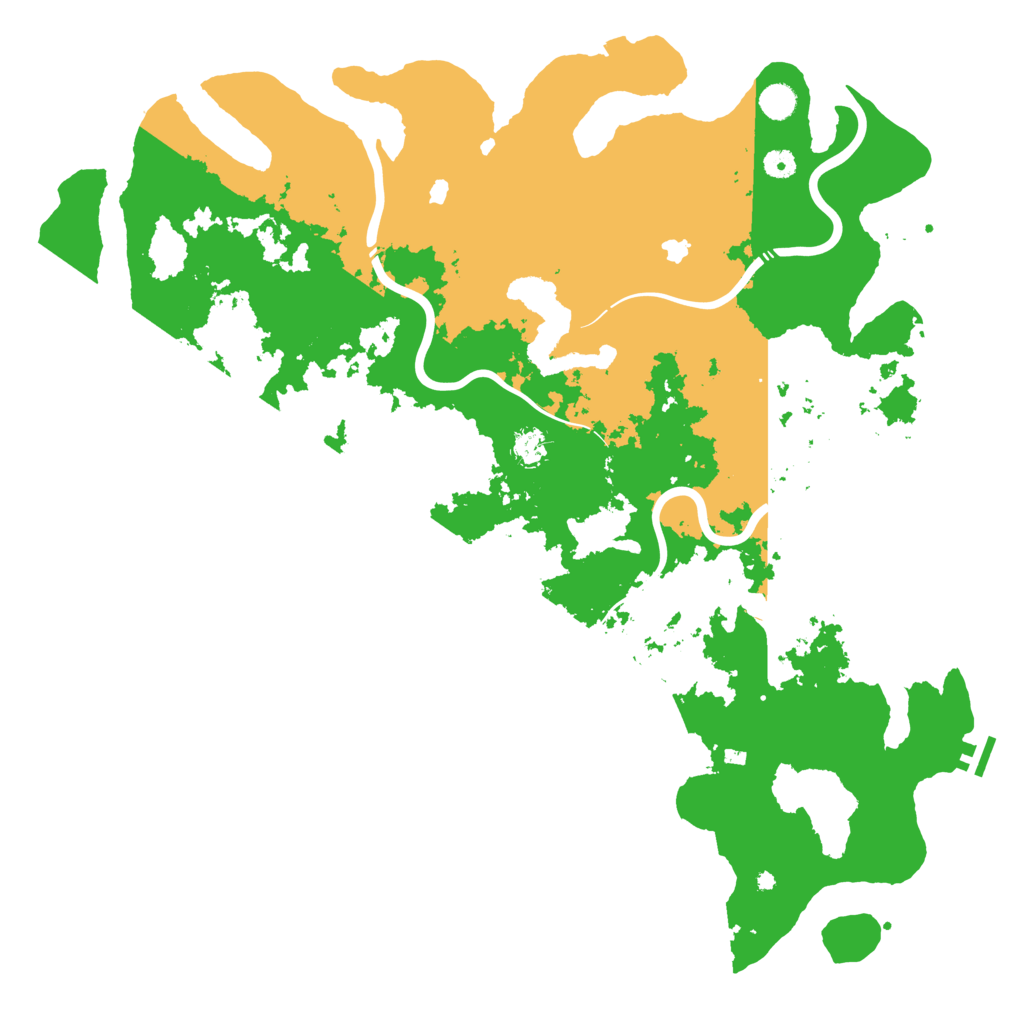 Biome Rust Map: Procedural Map, Size: 5000, Seed: 1231222777