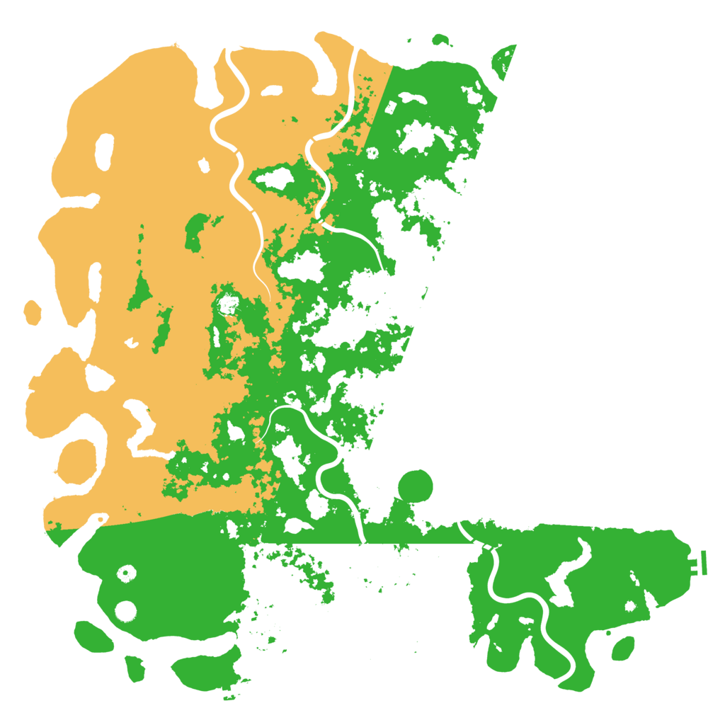 Biome Rust Map: Procedural Map, Size: 6000, Seed: 60001236