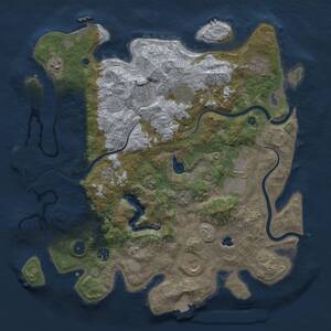 Thumbnail Rust Map: Procedural Map, Size: 4000, Seed: 787089472, 14 Monuments