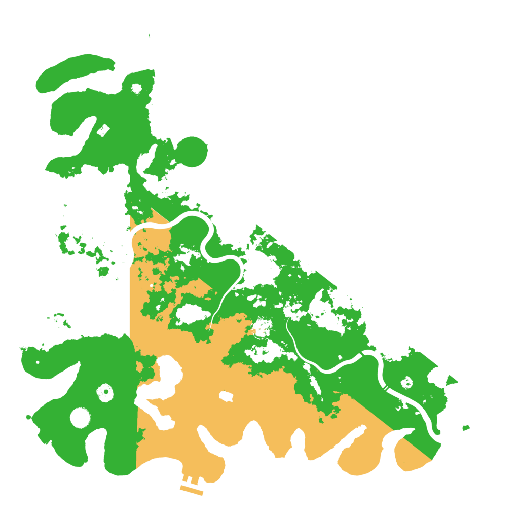 Biome Rust Map: Procedural Map, Size: 4500, Seed: 11062025