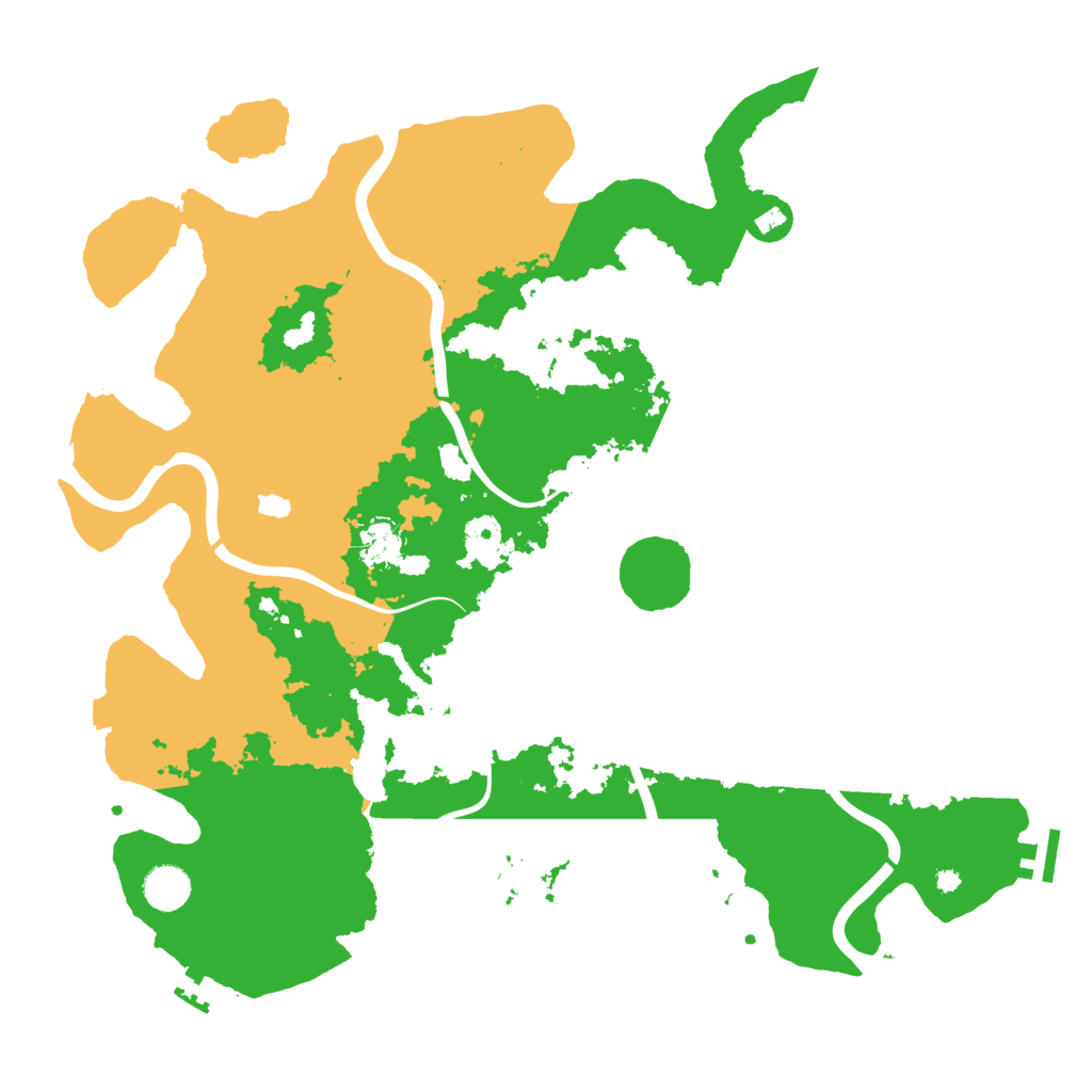 Biome Rust Map: Procedural Map, Size: 4145, Seed: 25