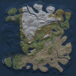 Thumbnail Rust Map: Procedural Map, Size: 4250, Seed: 1553499209, 16 Monuments
