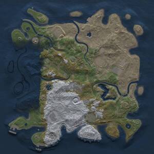 Thumbnail Rust Map: Procedural Map, Size: 4250, Seed: 1436295, 16 Monuments