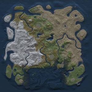 Thumbnail Rust Map: Procedural Map, Size: 5000, Seed: 445892342, 17 Monuments