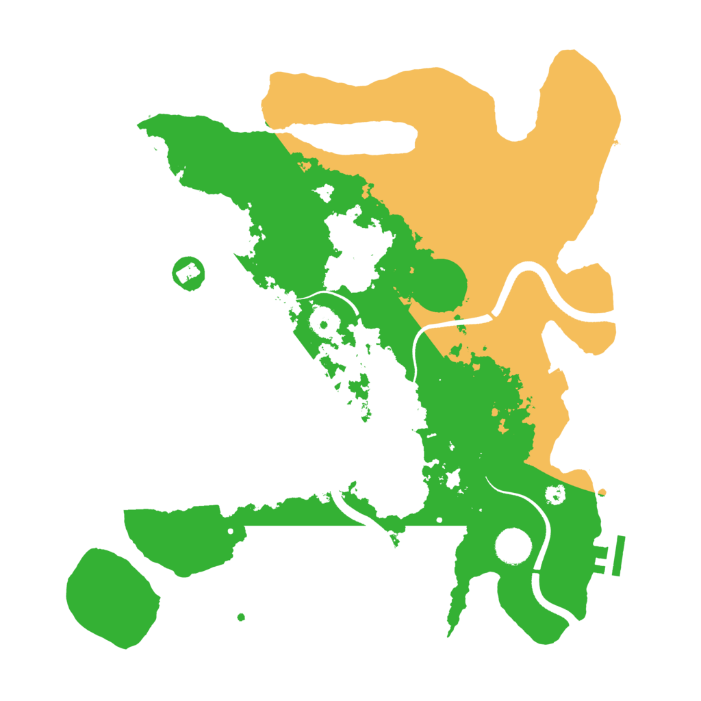 Biome Rust Map: Procedural Map, Size: 3500, Seed: 938823485