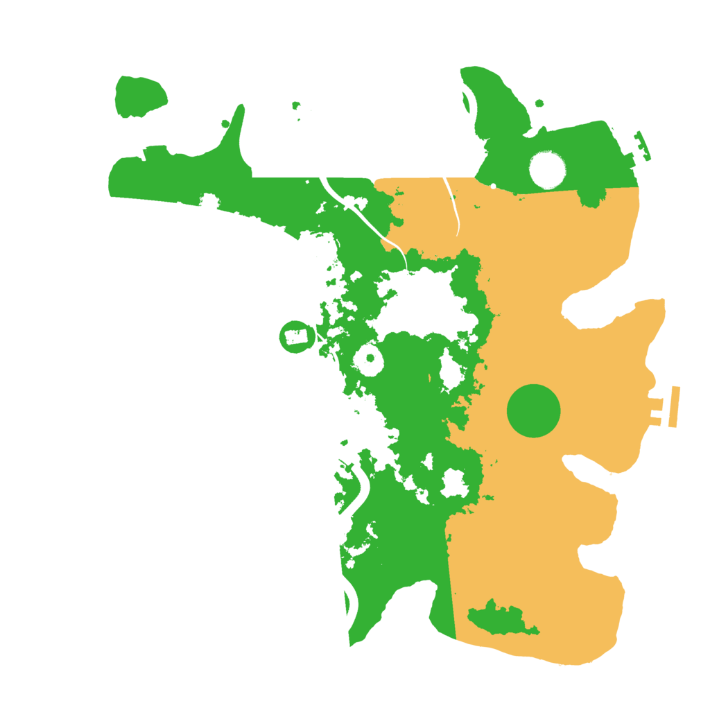 Biome Rust Map: Procedural Map, Size: 3500, Seed: 673456345