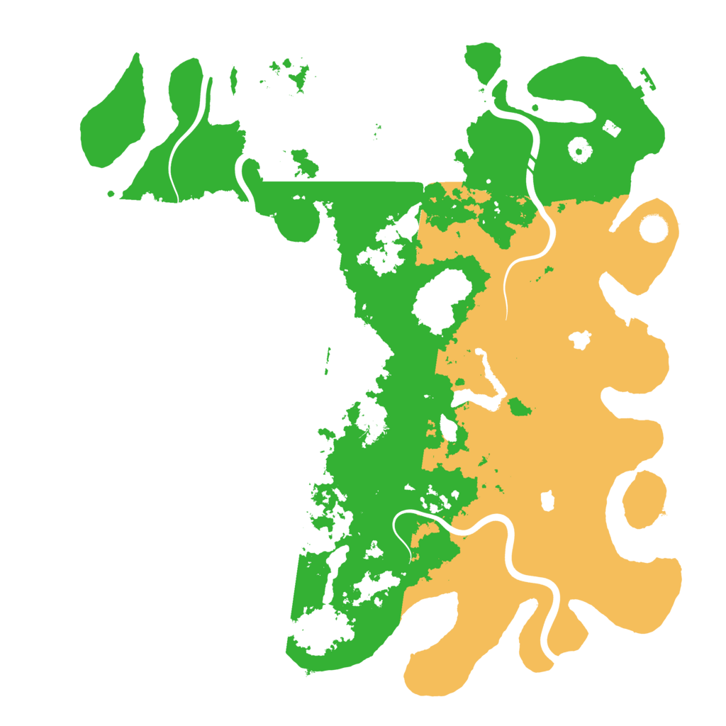 Biome Rust Map: Procedural Map, Size: 4500, Seed: 561230219