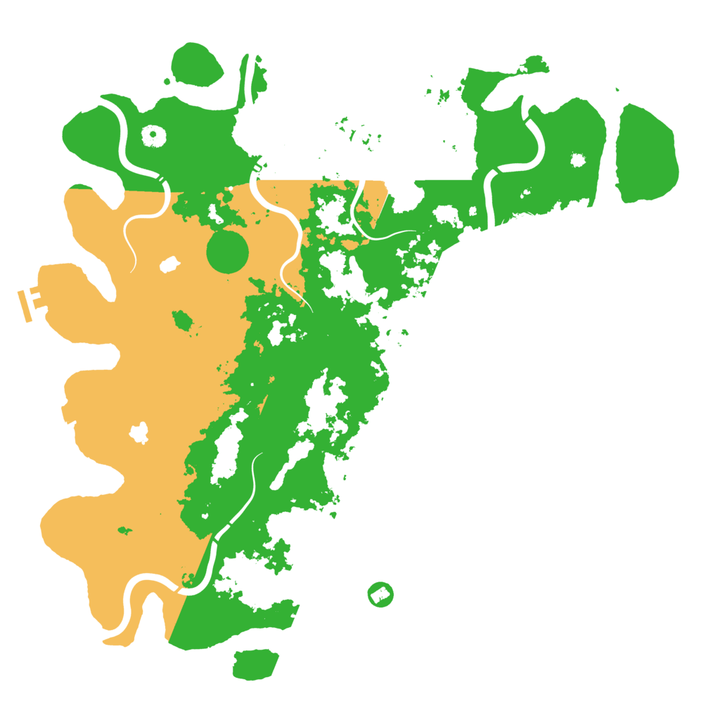 Biome Rust Map: Procedural Map, Size: 4500, Seed: 418719406