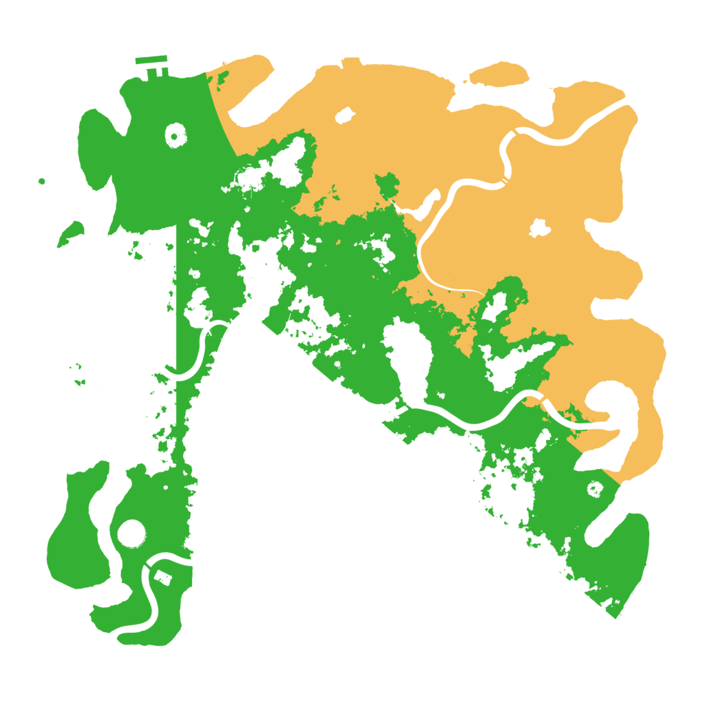Biome Rust Map: Procedural Map, Size: 4500, Seed: 61120252
