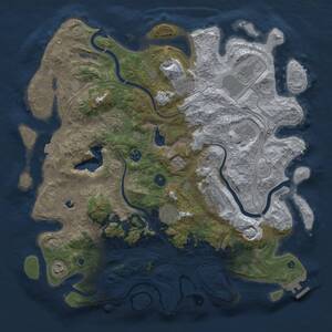 Thumbnail Rust Map: Procedural Map, Size: 4250, Seed: 978407441, 14 Monuments