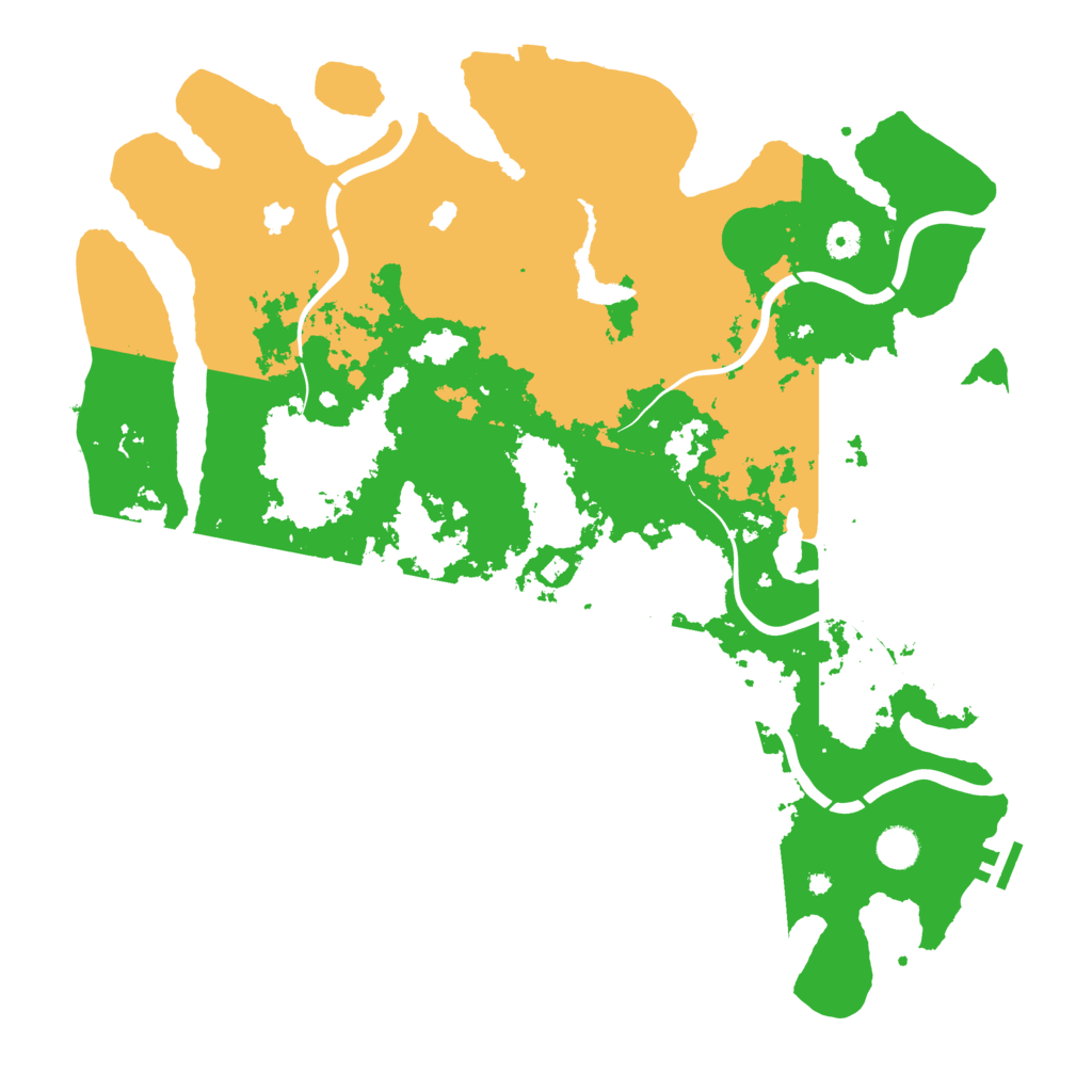 Biome Rust Map: Procedural Map, Size: 4500, Seed: 2117680696