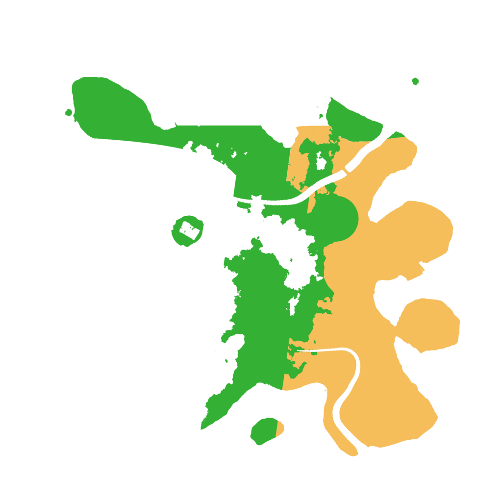 Biome Rust Map: Procedural Map, Size: 2900, Seed: 50011