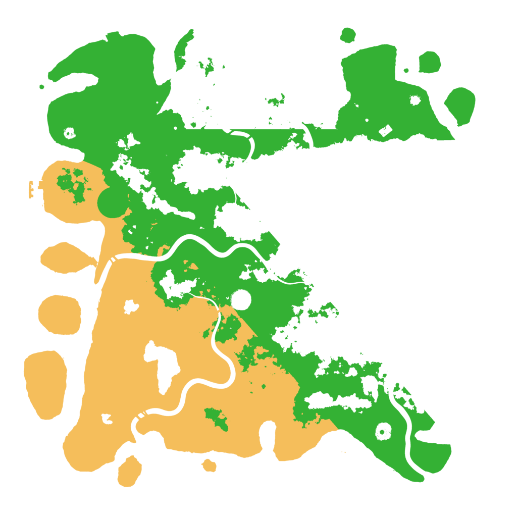 Biome Rust Map: Procedural Map, Size: 4500, Seed: 350653268