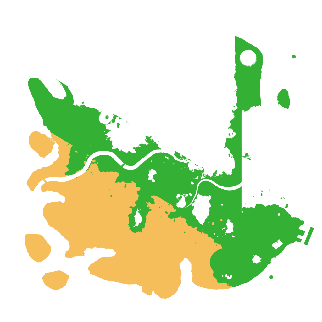 Biome Rust Map: Procedural Map, Size: 3500, Seed: 41355