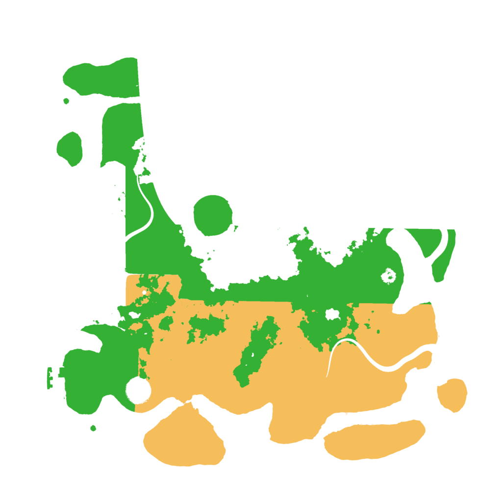 Biome Rust Map: Procedural Map, Size: 3500, Seed: 399906950