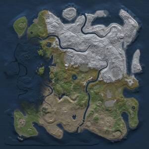 Thumbnail Rust Map: Procedural Map, Size: 4250, Seed: 1978299477, 15 Monuments