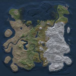 Thumbnail Rust Map: Procedural Map, Size: 4250, Seed: 380693753, 17 Monuments