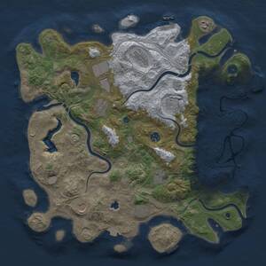 Thumbnail Rust Map: Procedural Map, Size: 4250, Seed: 33959564, 16 Monuments