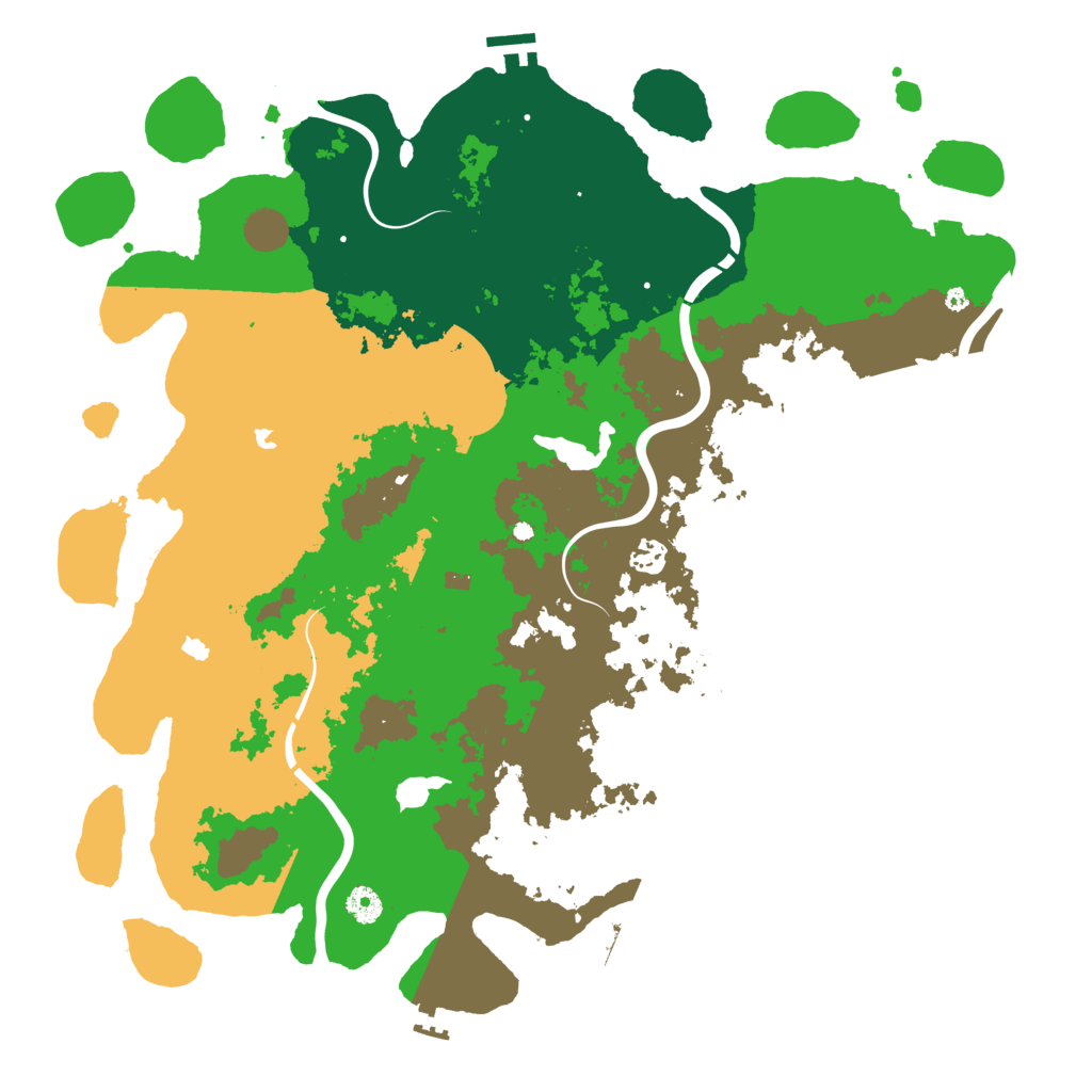 Biome Rust Map: Procedural Map, Size: 4500, Seed: 305470024