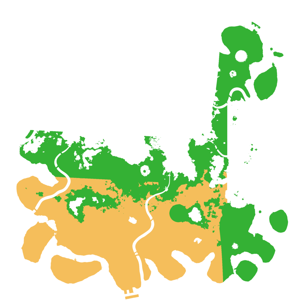 Biome Rust Map: Procedural Map, Size: 4500, Seed: 628820106