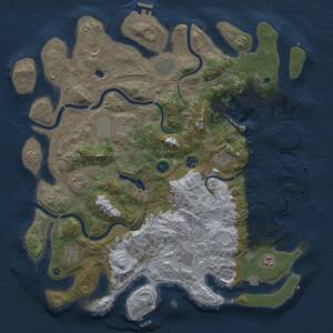 Thumbnail Rust Map: Procedural Map, Size: 4352, Seed: 26307, 16 Monuments
