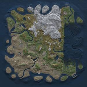 Thumbnail Rust Map: Procedural Map, Size: 4500, Seed: 927226083, 15 Monuments