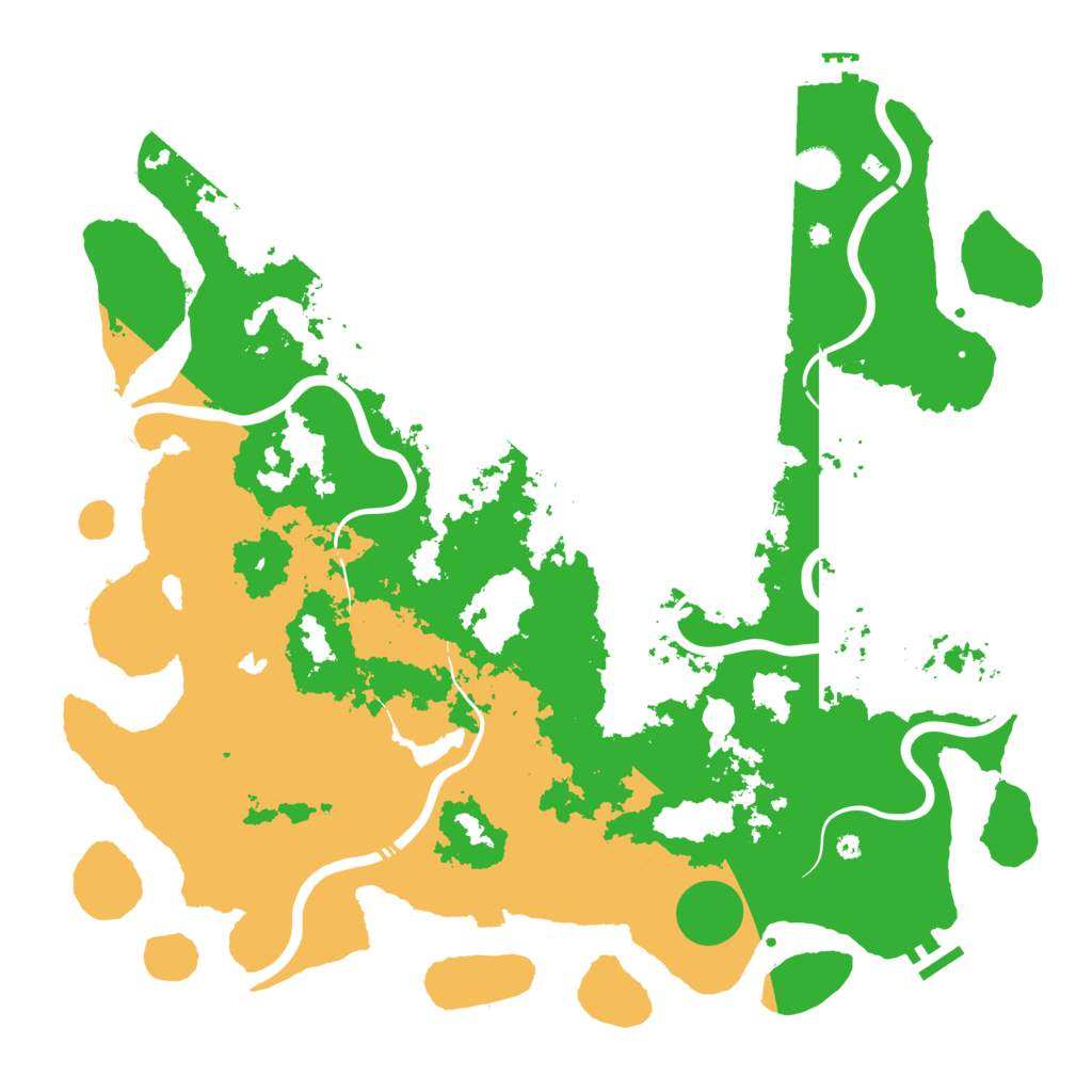 Biome Rust Map: Procedural Map, Size: 4500, Seed: 927226083
