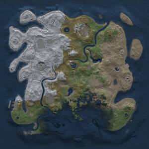 Thumbnail Rust Map: Procedural Map, Size: 4000, Seed: 765775869, 14 Monuments