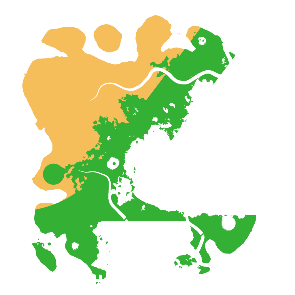 Biome Rust Map: Procedural Map, Size: 3700, Seed: 42471104