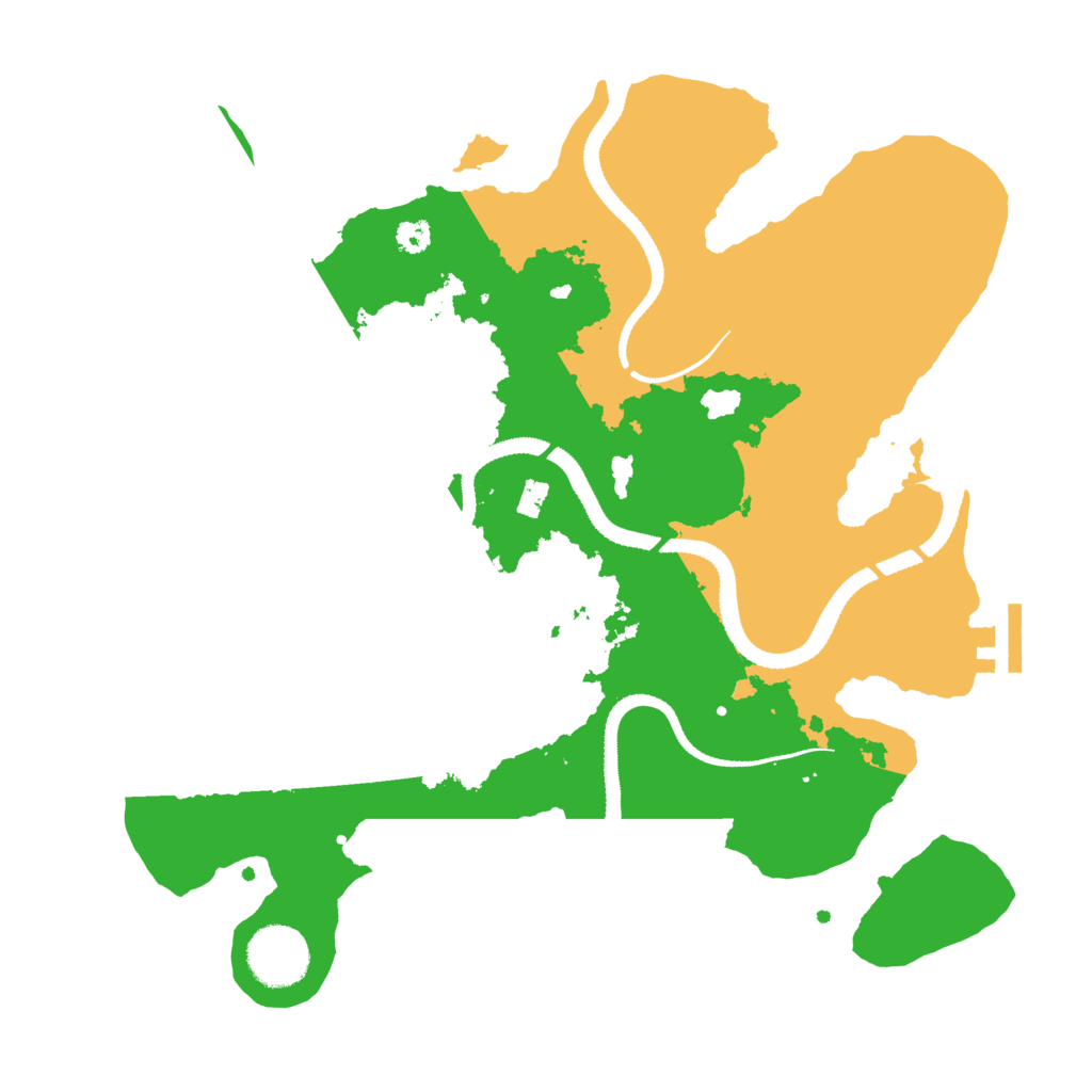 Biome Rust Map: Procedural Map, Size: 3200, Seed: 2114267872
