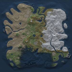 Thumbnail Rust Map: Procedural Map, Size: 4250, Seed: 633380680, 16 Monuments