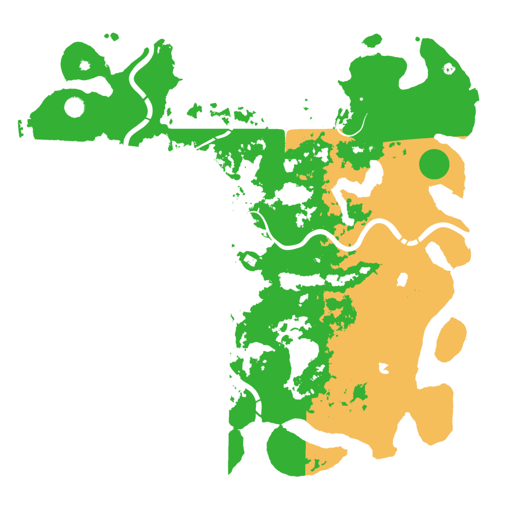 Biome Rust Map: Procedural Map, Size: 4500, Seed: 6112025