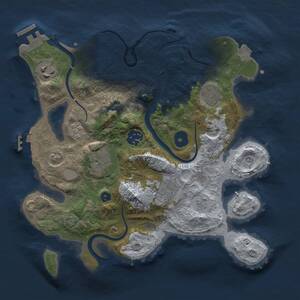 Thumbnail Rust Map: Procedural Map, Size: 2950, Seed: 1378743116, 12 Monuments