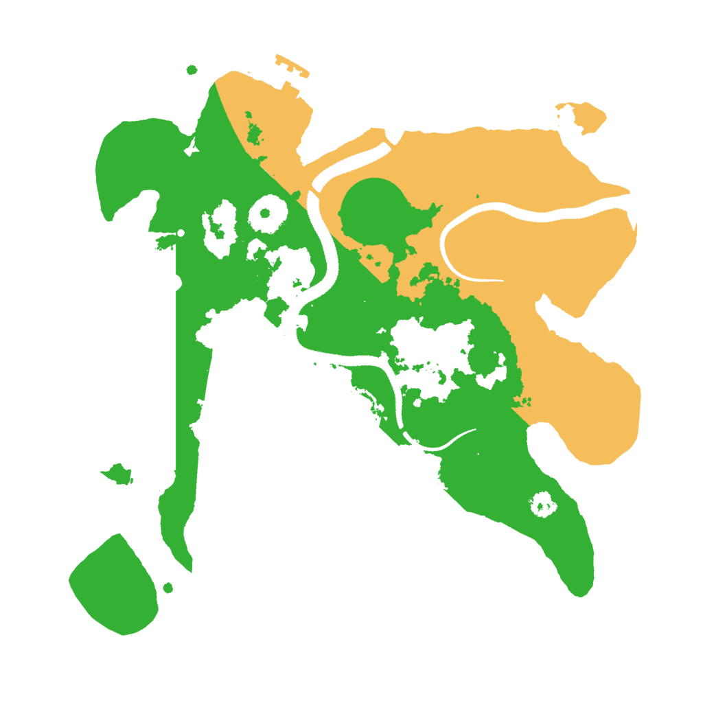 Biome Rust Map: Procedural Map, Size: 2800, Seed: 202376442