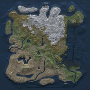 Thumbnail Rust Map: Procedural Map, Size: 4250, Seed: 1445592075, 16 Monuments