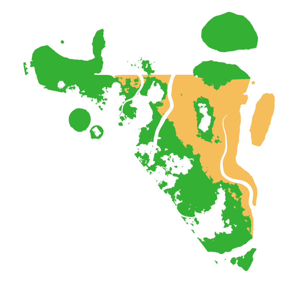 Biome Rust Map: Procedural Map, Size: 3600, Seed: 614515799
